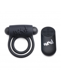 Черное эрекционное виброкольцо 28X Remote Control Vibrating Cock Ring   Bullet - XR Brands - в Чебоксарах купить с доставкой