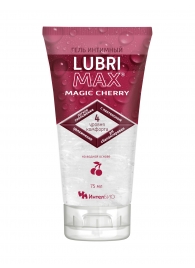 Интимный гель-смазка на водной основе Lubrimax Magic Cherry - 75 мл. - ИнтелБИО - купить с доставкой в Чебоксарах