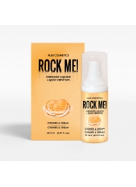 Жидкий вибратор Nuei Rock Me! с ароматом печенья и сливок - 20 мл. - Nuei cosmetics - купить с доставкой в Чебоксарах