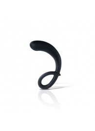 Черный массажер простаты Curving Curt - 13 см. - MyStim - купить с доставкой в Чебоксарах