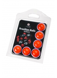 Набор из 6 шариков с массажным маслом Brazilian Balls с ароматом ягод - Secret Play - купить с доставкой в Чебоксарах