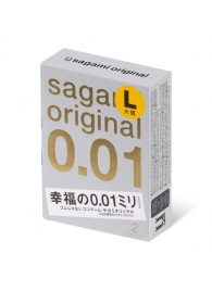 Презервативы Sagami Original 0.01 L-size увеличенного размера - 2 шт. - Sagami - купить с доставкой в Чебоксарах