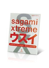 Ультратонкий презерватив Sagami Xtreme SUPERTHIN - 1 шт. - Sagami - купить с доставкой в Чебоксарах