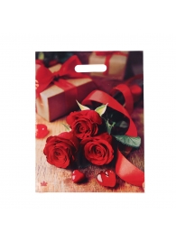 Пакет с принтом в виде роз (31х40 см) - Сима-Ленд - купить с доставкой в Чебоксарах