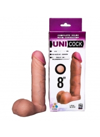 Фаллическая насадка для страпона UNICOCK 8  - 20 см. - LOVETOY (А-Полимер) - купить с доставкой в Чебоксарах