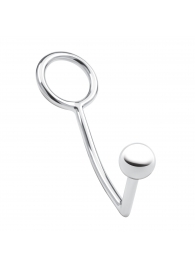 Кольцо на пенис с анальным стимулятором Stainless Steel Anal Hook   Cock Ring - BlueLine - в Чебоксарах купить с доставкой