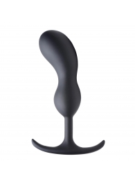 Черный массажер простаты с утяжелителями Premium Silicone Weighted Prostate Plug Large - 18,8 см. - XR Brands - в Чебоксарах купить с доставкой