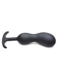 Черный массажер простаты с утяжелителями Premium Silicone Weighted Prostate Plug XL - 20,8 см. - XR Brands - в Чебоксарах купить с доставкой