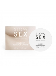 Массажная свеча для всего тела Slow Sex - 50 гр. - Bijoux Indiscrets - купить с доставкой в Чебоксарах