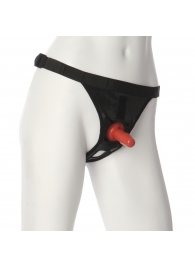 Трусики со штырьком для фиксации насадок Ultra Harness with Plug - Doc Johnson - купить с доставкой в Чебоксарах
