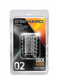 Прозрачная насадка на пенис с шишечками STAY HARD COCK SLEEVE 02 CLEAR - Blush Novelties - в Чебоксарах купить с доставкой