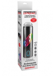 Перезаряжаемый мастурбатор-ротик Extreme Toyz Rechargeable Roto-Bator Mouth - Pipedream - в Чебоксарах купить с доставкой