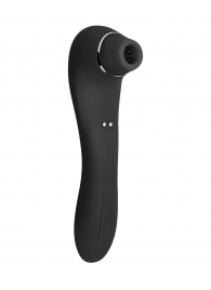 Черный стимулятор Smoooch Clitoral Suction   Vibration - 18,6 см. - Adrien Lastic