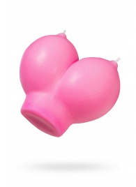 Розовая свеча «Сиськи» - 150 гр. - Pecado - купить с доставкой в Чебоксарах