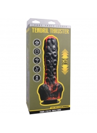 Черно-красная мини-машина на присоске Tendril Thruster - 21,6 см. - Doc Johnson - купить с доставкой в Чебоксарах