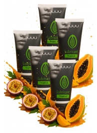 Набор из 5 съедобных лубрикантов JUJU со вкусом тропических фруктов - JuJu - купить с доставкой в Чебоксарах
