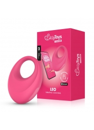 Розовое интерактивное эрекционное виброкольцо Leo - Easy toys - в Чебоксарах купить с доставкой