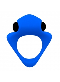 Синее эрекционное кольцо Wooomy Tribeс с вибрацией - Adrien Lastic - в Чебоксарах купить с доставкой