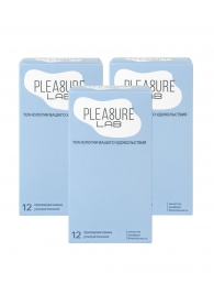 Набор из 3 упаковок ультратонких презервативов Pleasure Lab (по 12 шт.) - Pleasure Lab - купить с доставкой в Чебоксарах