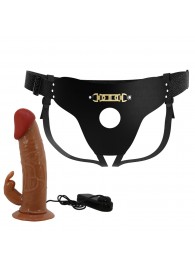 Мужской полый страпон с вибрацией Marion - Baile - купить с доставкой в Чебоксарах