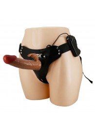 Мужской полый страпон с вибрацией Marion - Baile - купить с доставкой в Чебоксарах