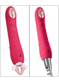 Малиновая насадка на душ с вибрацией Showers to orgasm - 20,1 см. - Orion - купить с доставкой в Чебоксарах