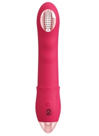 Малиновая насадка на душ с вибрацией Showers to orgasm - 20,1 см. - Orion - купить с доставкой в Чебоксарах