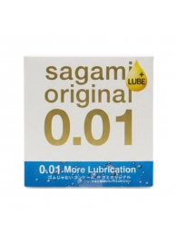 Увлажнённый презерватив Sagami Original 0.01 Extra Lub - 1 шт. - Sagami - купить с доставкой в Чебоксарах