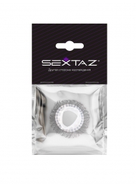 Эластичное эрекционное кольцо с длинными черными «ресничками» - Sextaz - в Чебоксарах купить с доставкой