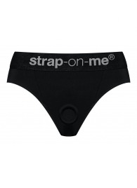 Черные трусики для насадок Heroine Lingerie Harness - size XL - Strap-on-me - купить с доставкой в Чебоксарах