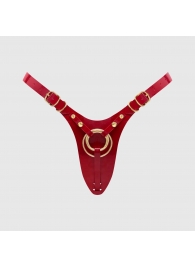 Красный пояс для фиксации насадок Strap-On-Me Leatherette Harness Fabulous - Strap-on-me - купить с доставкой в Чебоксарах