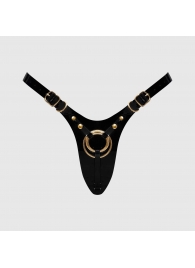 Черный пояс для фиксации насадок Strap-On-Me Leatherette Harness Fabulous - Strap-on-me - купить с доставкой в Чебоксарах