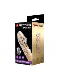 Прозрачная насадка на пенис Booker - 8 см. - Baile - в Чебоксарах купить с доставкой