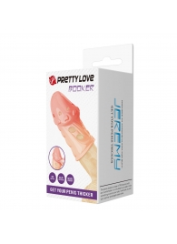 Телесная насадка на пенис Booker - 8 см. - Baile - в Чебоксарах купить с доставкой