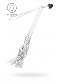 Белая кожаная плеть - 50 см. - Pecado - купить с доставкой в Чебоксарах