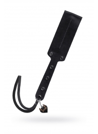 Черный кожаный пэддл - 32 см. - Pecado - купить с доставкой в Чебоксарах