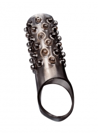 Дымчатая насадка на пенис с выпуклостями - 12 см. - Sex Expert - в Чебоксарах купить с доставкой