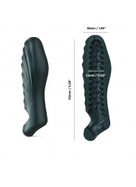 Серая силиконовая насадка на пенис с подхватом Manwan Ryzer - Manwan - в Чебоксарах купить с доставкой