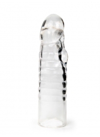 Прозрачная закрытая насадка на член - 15 см. - Sex Expert - в Чебоксарах купить с доставкой