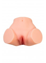 Телесный реалистичный мастурбатор-полуторс с 2 любовными входами - No Name - в Чебоксарах купить с доставкой