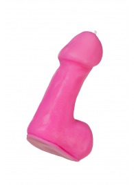 Розовая свеча в форме пениса - 47 гр. - Pecado - купить с доставкой в Чебоксарах
