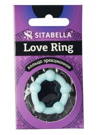 Цветное эрекционное кольцо Love Ring с бусинами - Sitabella - в Чебоксарах купить с доставкой