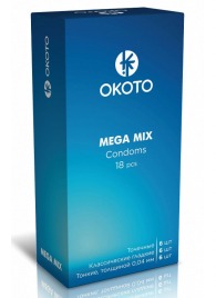 Презервативы OKOTO Mega Mix - 18 шт. - Sitabella - купить с доставкой в Чебоксарах