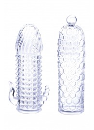 Набор из 2 прозрачных насадок на член Seductive Tickler Sleeves Set - NMC - в Чебоксарах купить с доставкой