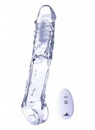 Прозрачная насадка-удлинитель Length Enhancer With Bullet с подхватом - 22,3 см. - NMC - в Чебоксарах купить с доставкой