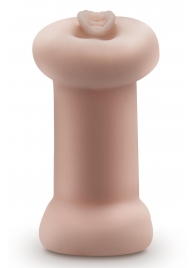 Телесный люминесцентный двусторонний мастурбатор Tasha - Blush Novelties - в Чебоксарах купить с доставкой