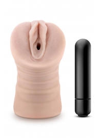 Телесный мастурбатор-вагина Ayumi с вибрацией - Blush Novelties - в Чебоксарах купить с доставкой
