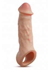 Телесная насадка-удлинитель Intrepid 9.25 Inch Realistic Penis Extender Sleeve - 23,5 см. - Blush Novelties - в Чебоксарах купить с доставкой