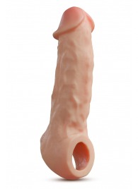 Телесная насадка-удлинитель Intrepid 9.25 Inch Realistic Penis Extender Sleeve - 23,5 см. - Blush Novelties - в Чебоксарах купить с доставкой