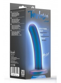 Синяя насадка с гладкой поверхностью Surrender 5.75 Inch Intermediate Pegging Dildo - 14,6 см. - Blush Novelties - купить с доставкой в Чебоксарах